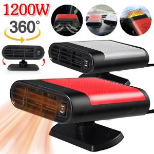 Портативный вращающийся на 360 градусов Автомобильный Обогреватель Вентилятор 12 в 1200 Вт автомобильный обогреватель Электрический охлаждающий обогревающий вентилятор для ветрового стекла дефоггер демистер